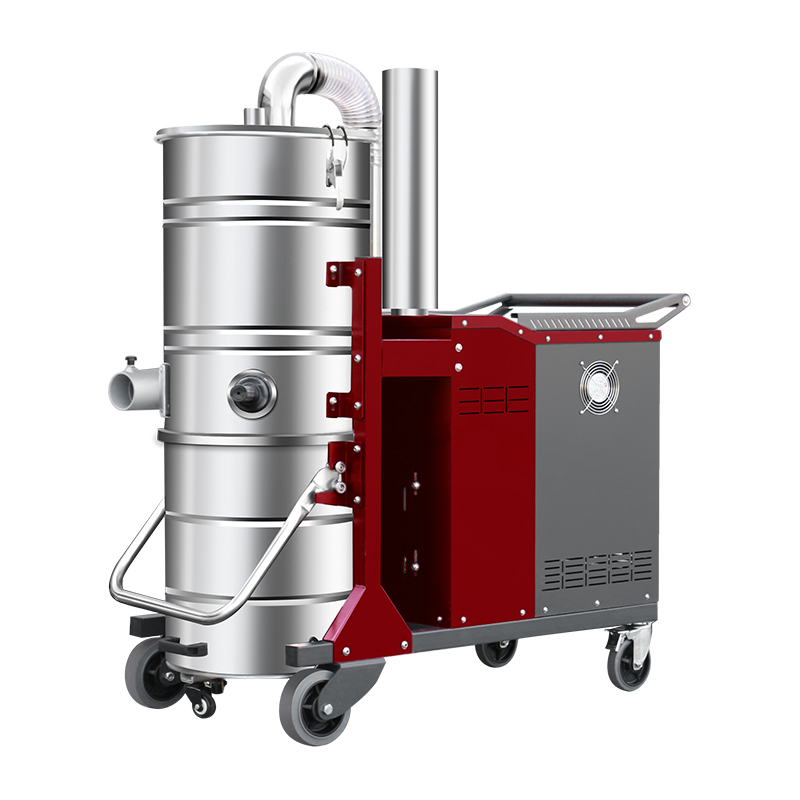 晋城坦洁380V双桶不锈钢工业吸尘器X7系列